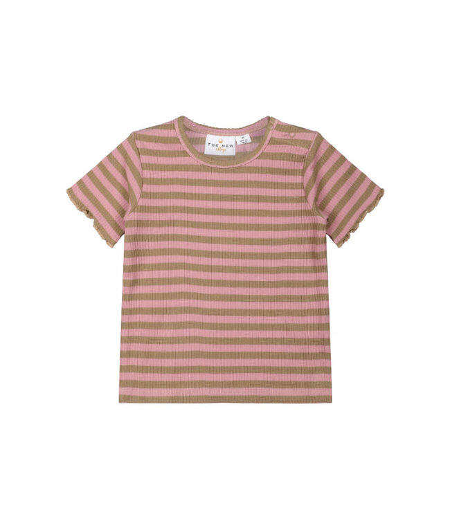 TNSFro S_S Rib Baby Lock Tee Pink Nectar by The new siblings