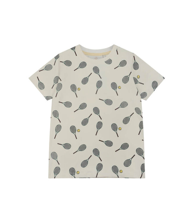 TNKarter S_S Tee White Swan Tennis AOP by The new