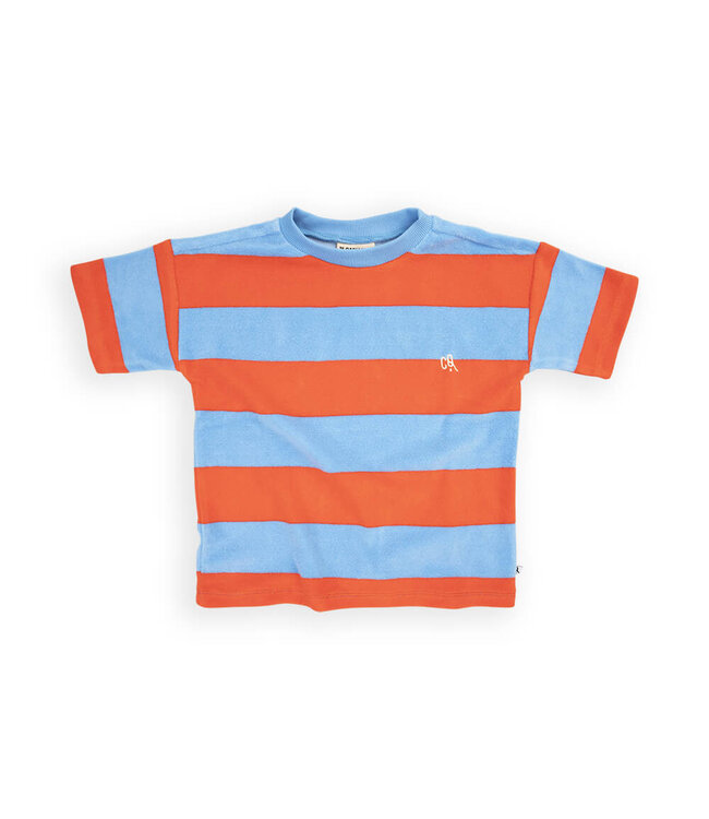 Stripes red/blue - t-shirt oversized  by CarlijnQ