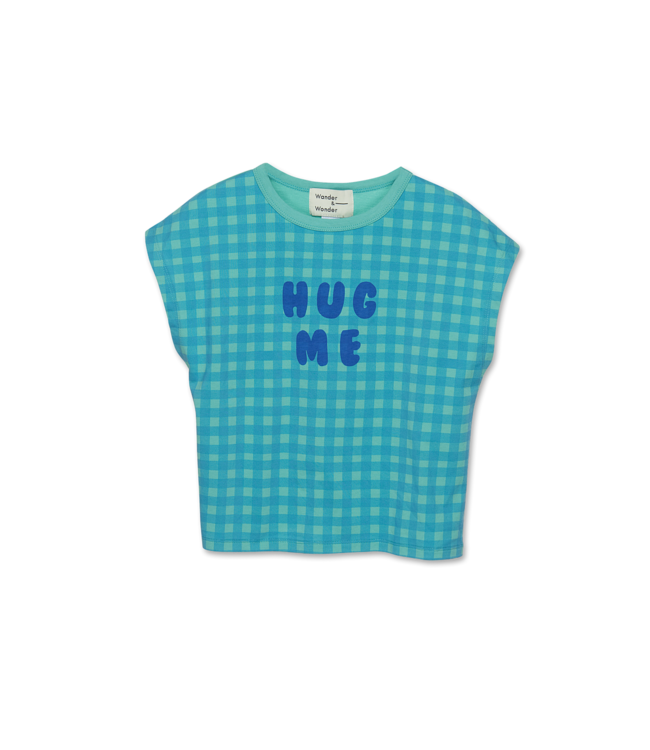 Hug Me Top bluejay check by Wander & Wonder