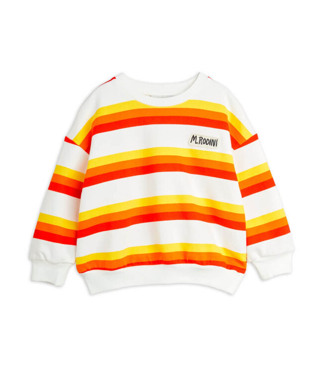 Stripe aop sweatshirt Multi by Mini Rodini