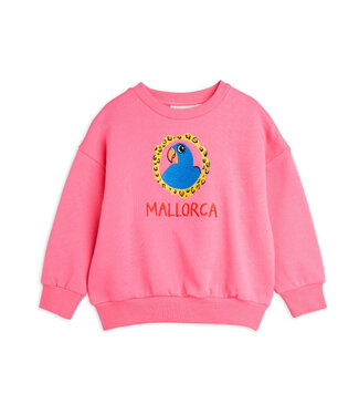 Mini Rodini Parrot emb sweatshirt Pink by Mini Rodini