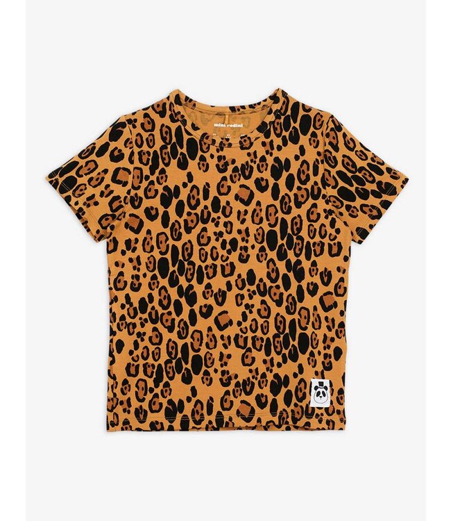 Basic leopard SS tee by Mini Rodini