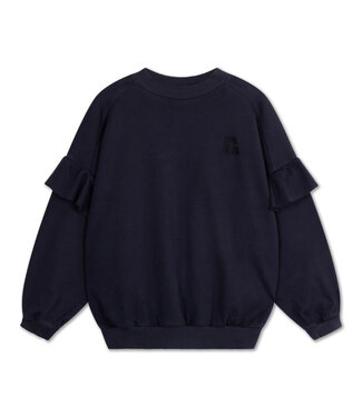 Repose ams 24. ruffle sweater short deep dark blue Repose ams