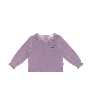 House of Jamie Baby Frill Collar Jumper Dusty Violet by House of Jamie