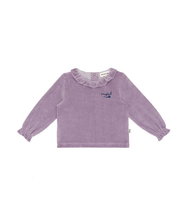 Baby Frill Collar Jumper Dusty Violet by House of Jamie