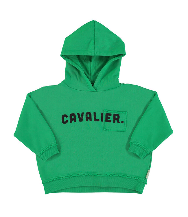 Hoodie | Green w/ "cavalier" print  by Piupiuchick