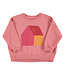 Piupiuchick Sweatshirt | Pink w/ multicolor house print  by Piupiuchick