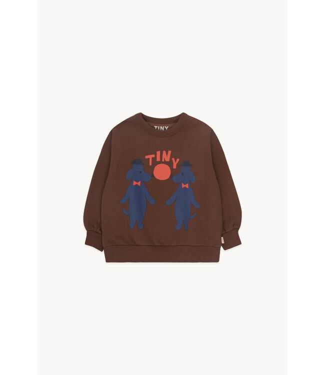 TINY DOGS SWEATSHIRT chocolate by Tiny Cottons