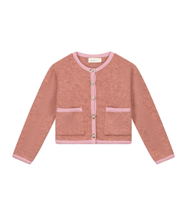 JADE  CARDIGAN Pink  by Charlie Petite