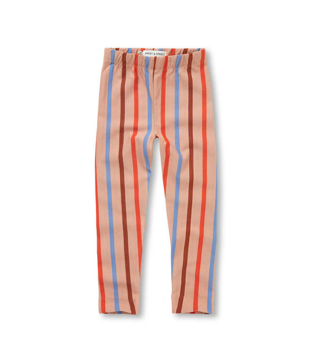 Legging multi colour stripe Praline by Sproet & Sprout