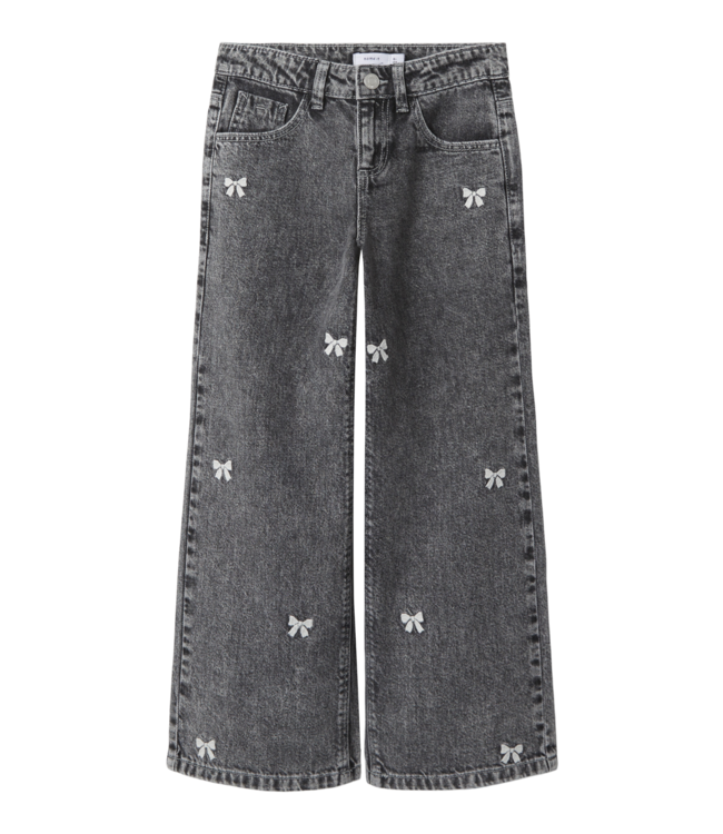 NKFROSE WIDE EMB JEANS 3285-BE medium grey by Name it