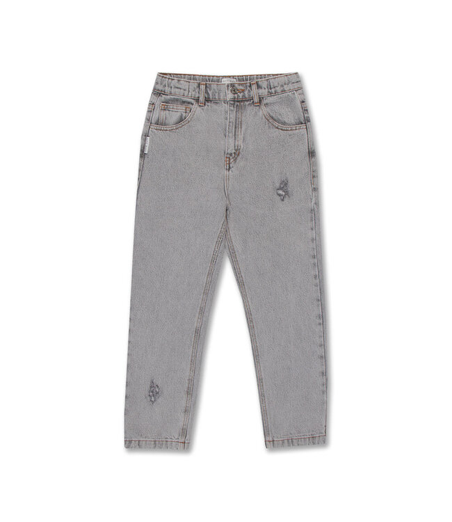 Baggy Fit Jeans  Washed Light Grey  by Petit Blush