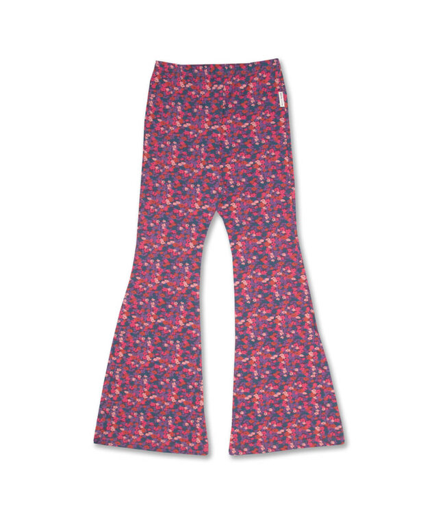 Bowie Flared Pants  Blossom Plum AOP by Petit Blush