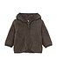 Jacket Ears Wool Fleece (S) Brownl Melange by HUTTEliHUT