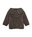 Jacket Ears Wool Fleece (S) Brownl Melange by HUTTEliHUT