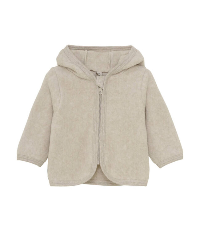 Jacket Ears Wool Fleece (S) Camel Melange by HUTTEliHUT