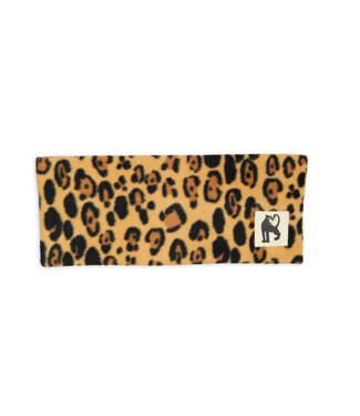 Mini Rodini Leopard fleece tube Beige by Mini Rodini