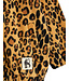 Leopard fleece jacket Beige by Mini Rodini