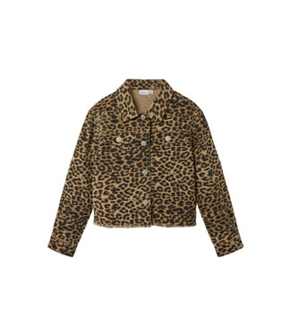 Name it NKFOLIVIA TWI JACKET  Leopard silver mink by Name it