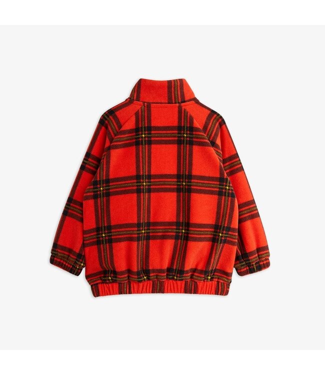 Check aop fleece jacket Red by Mini Rodini