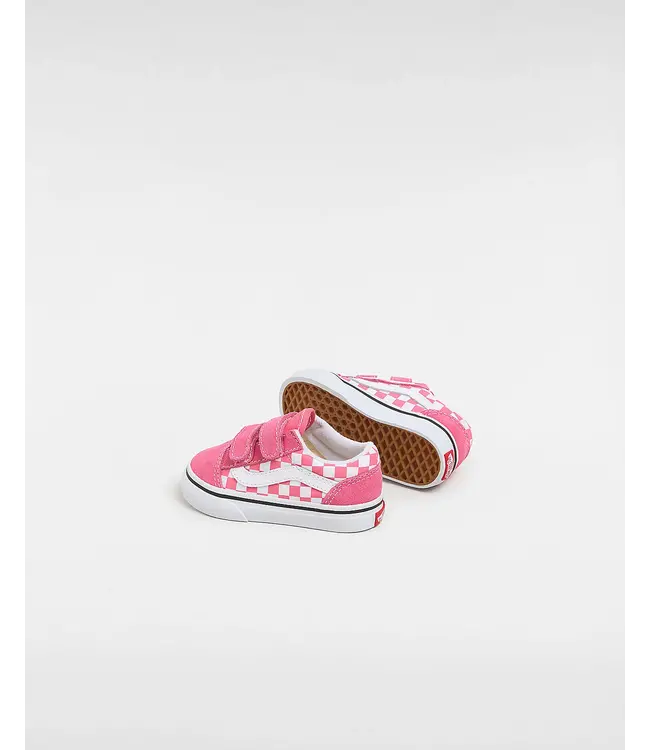 Old Skool V COLOR THEORY CHECKERBOARD HONEYSUCKLE  by Vans