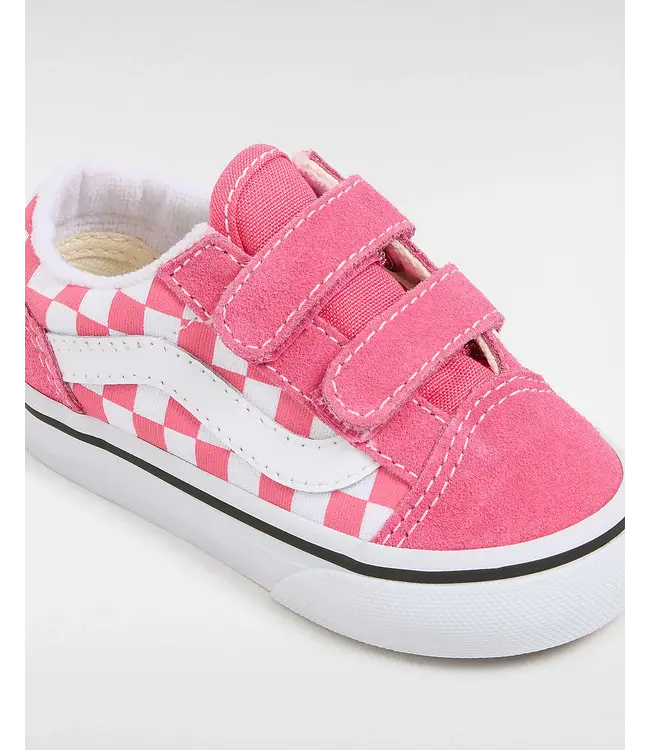 Old Skool V COLOR THEORY CHECKERBOARD HONEYSUCKLE  by Vans