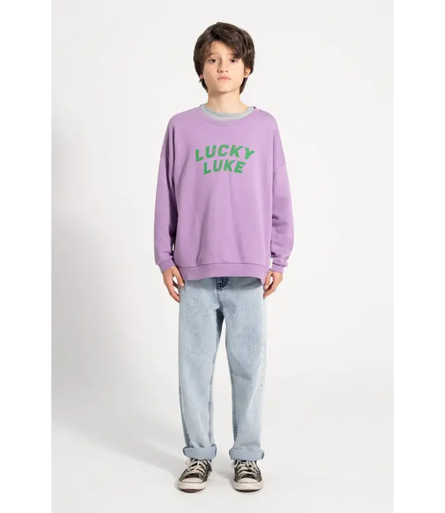 Unisex denim trousers | Washed light blue denim  by Piupiuchick