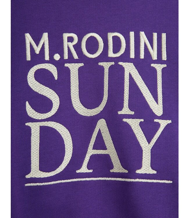 Sunday emb sweatshirt Purple by Mini Rodini