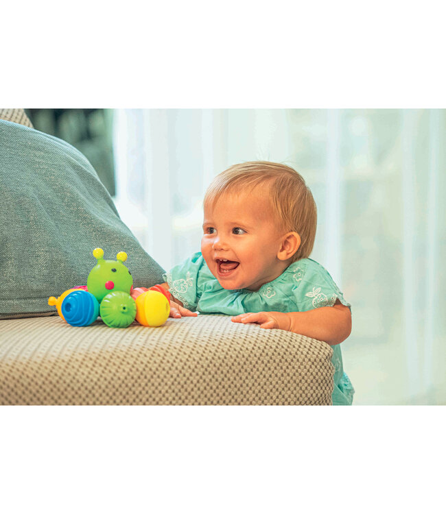 Lalaboom rups met educatieve kralen 8pcs