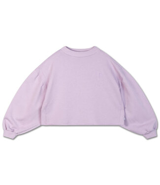Repose ams Crop heart sweater lavender fog by Repose