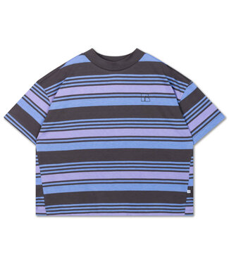 Repose ams Boxy tee multi grey purple stripe by Repose