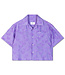Repose ams Cropped shirt purple floating hearts by Repose