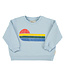 sweatshirt | light blue w/ multicolor wave print by Piupiuchick