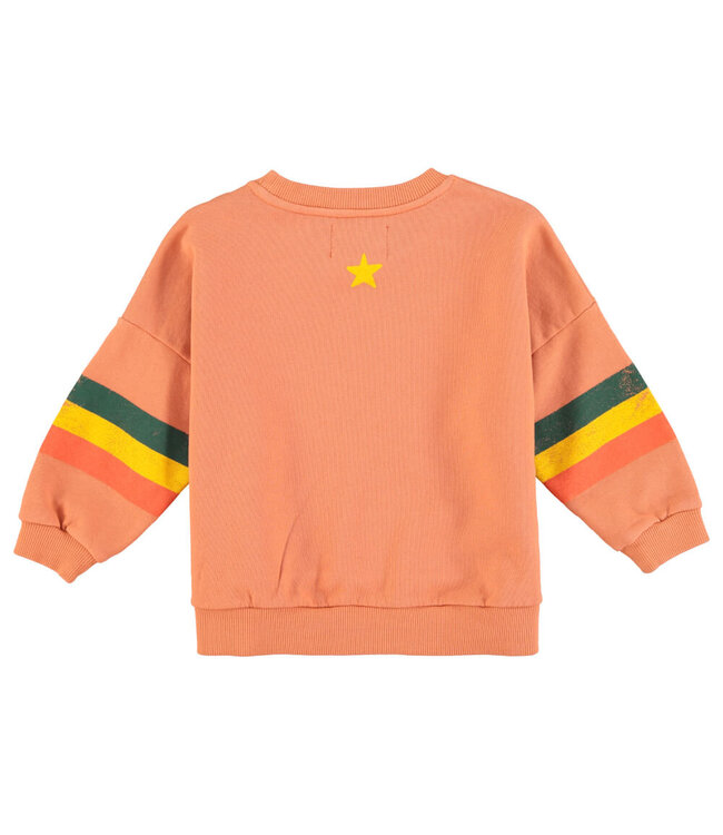 sweatshirt | peach w/ multicolor stripes by Piupiuchick