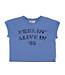 t'shirt | blue w/ "feelin' alive" print by Piupiuchick