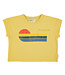 t'shirt | yellow w/ multicolor wave print by Piupiuchick