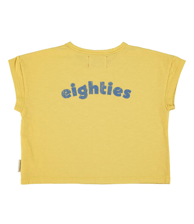 t'shirt | yellow w/ multicolor wave print by Piupiuchick