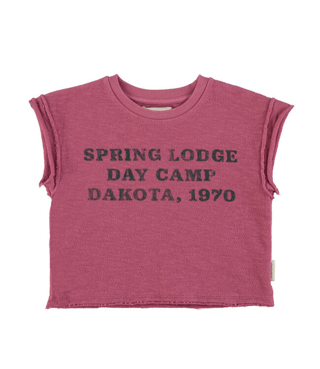 t'shirt | aubergine w/ "spring lodge" print by Piupiuchick