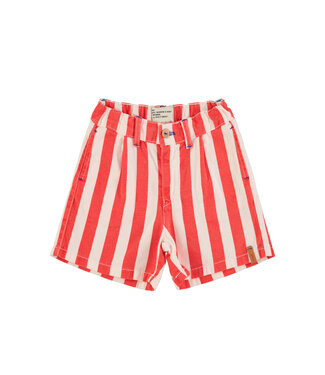 Piupiuchick boy shorts | white & red stripes by Piupiuchick