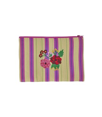 Rice Klein Gerecycled plastic Tas  Flower Bouquet Embroidery by Rice