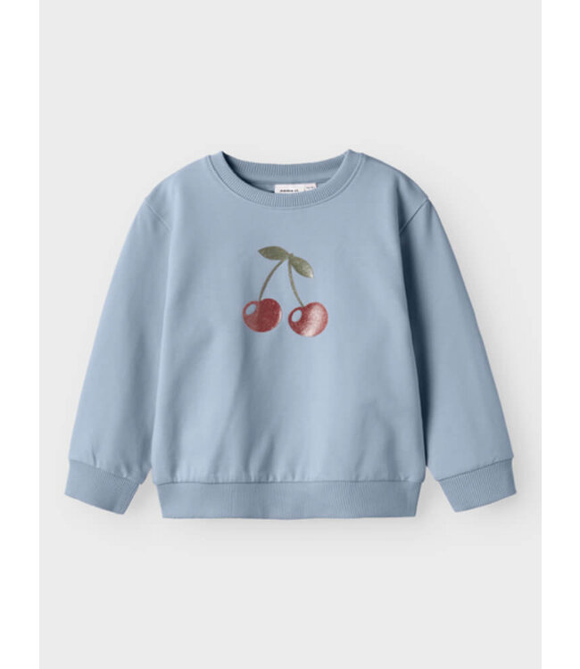 NMFBELLOS NREG LS SWEAT UNB blue by Name it