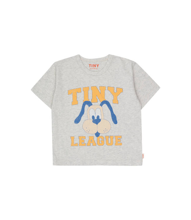 TINY LEAGUE GRAPHIC TEE light grey heather   by Tiny cottons