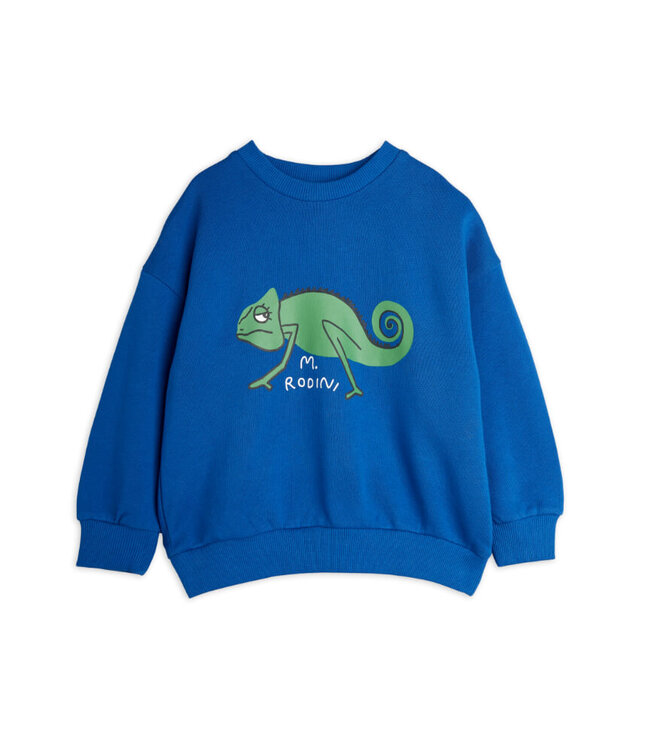 Lizard sp sweatshirt Blue by Mini Rodini