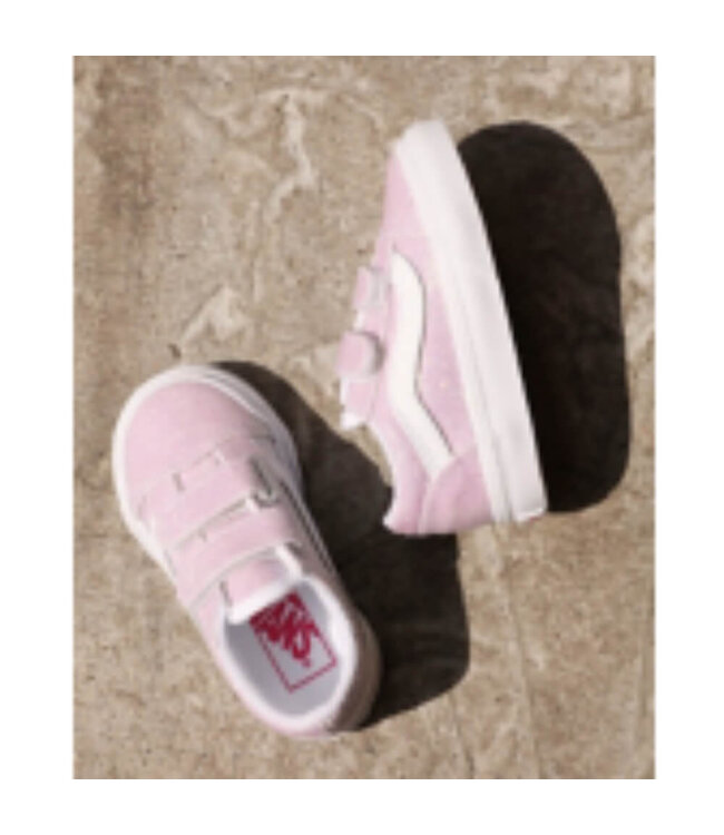 TD Old Skool V (UV GLITTER) PINK/TR WHT  by Vans