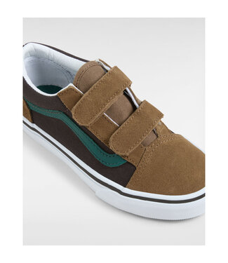 Vans Old Skool V COLOR BLOCK BROWN/MULTI  by Vans