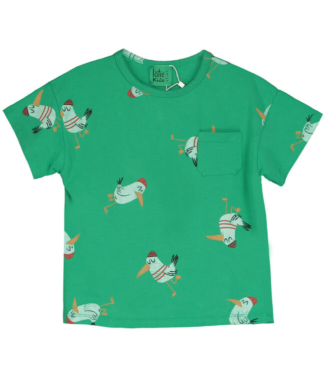 TSHIRT SHORT SLEEVE GREEN  SEAGULLS  by Lötiekids