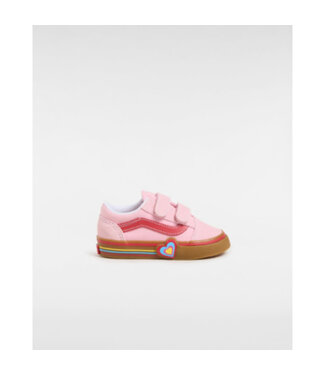 Vans Old Skool V Heart PINK/MULTI  by Vans
