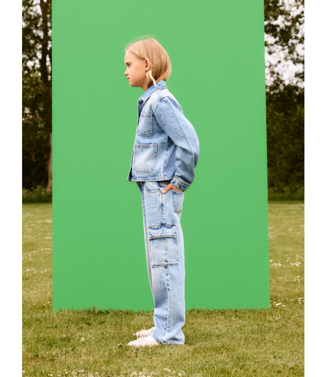 NKFROSE WIDE CARGO JEANS glitter by Name it