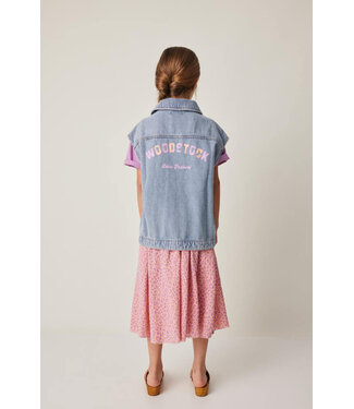 Tocoto Vintage Blue denim vest backprint by Tocoto Vintage